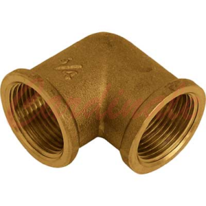 Raccordo Gomito in ottone F-F